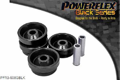 PFR3-508GBLK, VW Passat B5 (1996 - 2005) 4Motion Rear Trailing Arm Front Bush Toe Adjust, This part replaces OE number: 1J0505171B and has been engineered to provide an additional 0.5 degrees positive toe adjustment, useful to correct excessive toe-in on heavily lowered cars. For a standard replacement part with no offset geometry, please use PFR3-508., 2 stuk(s) benodigd  per auto, 2 stuk(s) in verpakking, prijs per set van 2 stuk(s)