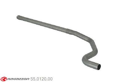 55.0120.00, Fiat Grande Punto + Punto Evo (typ199) 1.4 16V Sport (70Kw) 09/2005-, Stainless steel centre pipe group NCut of the original centre silencer towards the rear silencer. The installation on the original rear silencer requires a modification of the original coupling. inner input diameter 45mm pipe outer diameter 45mm outer outlet diameter 45mm