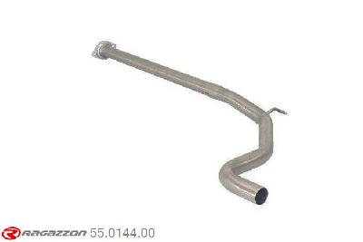 55.0144.00, Fiat Grande Punto + Punto Evo (typ199) Evo 1.4 Turbo Multiair (99kW) 10/2009-, Stainless steel centre pipe group N - Oversized exhaust pipe diameter 60 mmCut of the original centre silencer. For the installation on the original rear silencer is necessary to order a coupling, which is indicated in the catalogue. inner input diameter 60mm pipe outer diameter 60mm outer outlet diameter 60mm