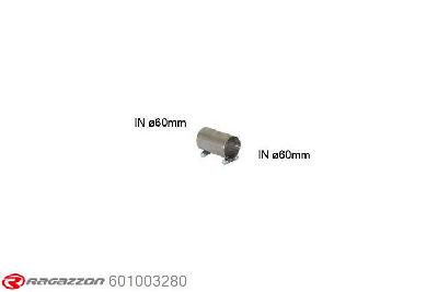 601003280, Mini R59 Roadster JCW 1.6 (155kW) 2012-, Connecting sleeve for the installation of 55.0176.00 on the original rear muffler