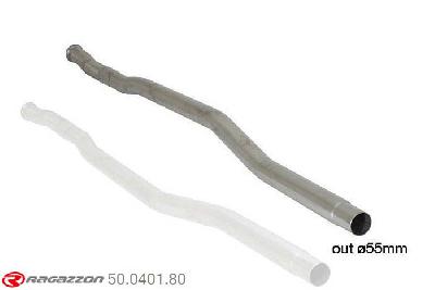 50.0401.80, Mini R60 Countryman ALL4 2.0D Cooper SD (105kW) 2011-, Stainless steel centre pipe group NCut of the original centre silencer. For the installation on the original rear silencer is necessary to order a coupling, which is indicated in the catalogue. pipe outer diameter 60mm outer outlet diameter 55mm