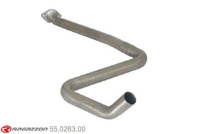 55.0263.00, Opel Astra J GTC 1.6 Turbo (132kW) 09/2011-, Stainless steel centre pipeCut of the original centre silencer. For the installation on the original rear silencer is necessary to order a coupling, which is indicated in the catalogue. pipe outer diameter 60mm outer outlet diameter 60mm