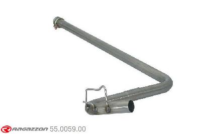55.0059.00, Renault Clio 1.8 16V (100kW) 1991-, Stainless steel centre pipe group NCut of the original centre silencer towards the rear silencer. The installation on the original rear silencer requires a modification of the original coupling. pipe outer diameter 50mm outer outlet diameter 50mm