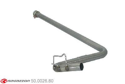 50.0026.80, Renault Clio 1.8 I 16V Kat. (100kW) 01/1991-, Cat replacement pipe group N + Stainless steel centre pipe group N pipe outer diameter 50mm