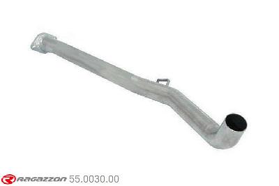 55.0030.00, Renault Clio II RS 2.0 16V Euro3 (131 Kw) 2001-12/2003, Stainless steel centre pipe group NCut of the original centre silencer towards the rear silencer. The installation on the original rear silencer requires a modification of the original coupling. pipe outer diameter 54mm outer outlet diameter 54mm