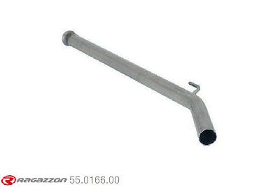 55.0166.00, Renault Twingo II 1.6 16V RS (98kW) 06/2007-, Stainless steel centre pipe group NCut of the original centre silencer towards the rear silencer. The installation on the original rear silencer requires a modification of the original coupling. pipe outer diameter 50mm outer outlet diameter 50mm