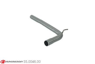 55.0046.00, Seat Ibiza III (6L) 1.9 TDI (74/96kW) 01/2002-, Stainless steel centre pipe group NCut of the original centre silencer towards the rear silencer. The installation on the original rear silencer requires a modification of the original coupling. outer input diameter 50mm pipe outer diameter 55mm outer outlet diameter 55mm