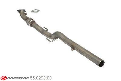 55.0293.00, Seat Ibiza IV (6J) SC 1.4TSI Cupra (132kW) 10/2008-, Stainless steel front pipe group N with flange to weld on the original catalystCut of the original flexible pipe and welding of the flange towards the original catalyst . Flange is included. pipe outer diameter 54mm outer outlet diameter 55mm