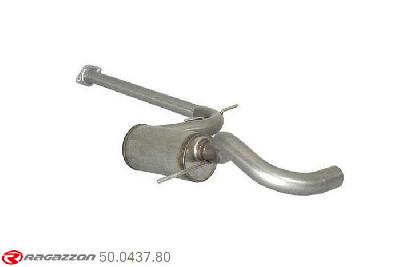 50.0437.80, VW Beetle 2011- 1.4TSI (118kW) 2011-, Stainless steel centre silencer - Oversized exhaust pipe diameter 60 mmCut of the original centre silencer towards the rear silencer. The installation on the original rear silencer requires a modification of the original coupling. pipe outer diameter 60mm outer outlet diameter 60mm