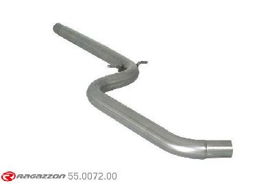 55.0072.00, VW Golf V 1.9TDi (66kW / 77kW) - 2.0TDi (100kW / 103kW) 05/2003-, Stainless steel centre pipeCut of the original centre silencer towards the rear silencer. The installation on the original rear silencer requires a modification of the original coupling. outer input diameter 55mm pipe outer diameter 60mm outer outlet diameter 55mm