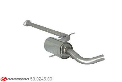 50.0245.80, VW Golf VI 1.4TSI (90/118kW) 11/2008-, Stainless steel centre silencerCut of the original centre silencer towards the rear silencer. The installation on the original rear silencer requires a modification of the original coupling. pipe outer diameter 60mm outer outlet diameter 55mm