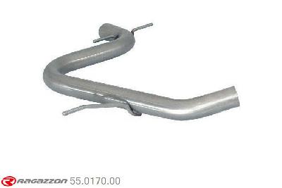 55.0170.00, VW Golf VI 2.0 GTI TSI (155kW) 2009-, Stainless steel centre pipe group NCut of the original centre silencer. For the installation on the original rear silencer is necessary to order a coupling, which is indicated in the catalogue. outer input diameter 60mm pipe outer diameter 60mm outer outlet diameter 65mm