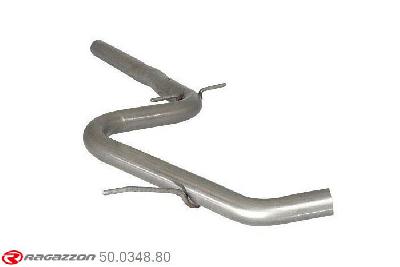 50.0348.80, VW Golf VI 2.0TDi (103kW) 11/2008-, Stainless steel centre pipeCut of the original centre silencer. For the installation on the original rear silencer is necessary to order a coupling, which is indicated in the catalogue. outer input diameter 55mm pipe outer diameter 60mm outer outlet diameter 60mm