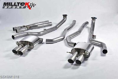 SSXBM1018, BMW 5 Series M5 Saloon M TwinPower Turbo V8 (F10) 2011- Milltek, Cat-back system, Titanium Tips. Awaiting EC-Approval... Quad 90mm GT90 Titanium, 3 inch, 76,2mm