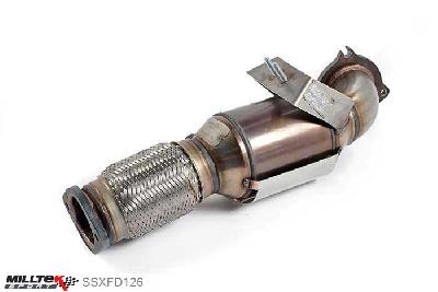SSXFD126, Ford Fiesta ST 1.6 litre EcoBoost 182PS and ST200 2012- Milltek, Large Bore Downpipe and Hi-Flow Sports Cat, EC-Approved. Must be fitted with the Milltek Sport cat-back system and requires a Stage 2 ECU remap , 2,75 inch, 69,85mm