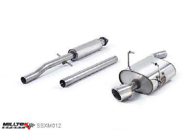 SSXM012, Mini Mk1 (R50) Cooper 1.6i 2001-2006 Milltek, Cat-back system, Jet - Includes bracket locator for 2004 cars 90mm Jet, 2,13 inch, 53,98mm