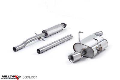 SSXM001, Mini Mk1 (R50) One 1.6i 2001-2006 Milltek, Cat-back system, Meteor - Includes bracket locator for 2004 cars 90mm Meteor, 2,13 inch, 53,98mm
