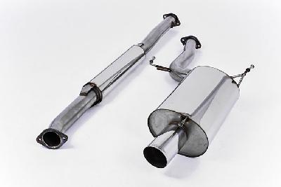 SSXMI007, Mitsubishi Lancer Evolution 7 / VII and Evo 8 / VIII 2.0 Turbo 2001-2005 Milltek, Cat-back system,  100mm Special, 3 inch, 76,2mm