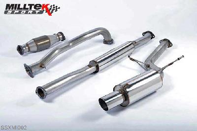 SSXMI002, Mitsubishi Lancer Evolution 7 / VII and Evo 8 / VIII 2.0 Turbo 2001-2005 Milltek, Full System (including Hi-Flow Sports Cat), Requires a Stage 2 ECU remap 100mm Special, 3 inch, 76,2mm