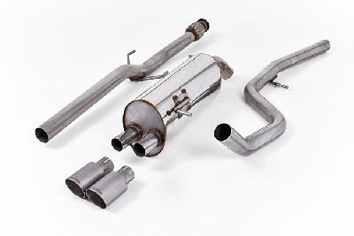 SSXPE111, Peugeot 208 GTi 1.6 2012- Milltek, Cat-back system, Non-resonated (louder). Titanium Tips Twin 80mm GT80 Titanium, 2,5 inch, 63,5mm