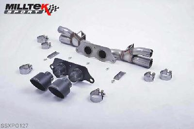SSXPO127, Porsche 911 991 GT3 2013- Milltek, Cat-back system, with Cerakote Black GT-100 Trims 100mm GT100 Cerakote Black, N/A inch, N/Amm