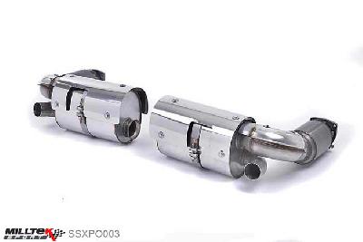 SSXPO003, Porsche 911 996 Turbo (inc X50/GT2) 2000-2005 Milltek, Turbo-back system Assembly, 200 cell cats. Requires a Stage 2 ECU remap. Uses Original Tips , 2,5 inch, 63,5mm