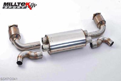SSXPO041, Porsche 911 997.2 Turbo and Turbo S 2009-2012 Milltek, Turbo-back system including Hi-Flow Sports Cat,  , 2,76 inch, 70mm