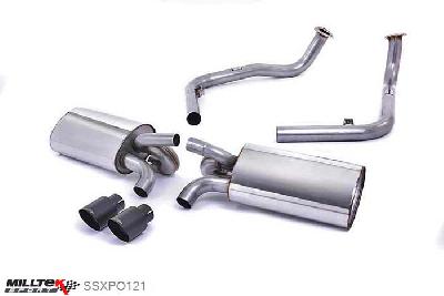 SSXPO121, Porsche Cayman S 3.4 987 Gen1 2006-2009 Milltek, Cat-back system, Cerakote Black Tips. Exc. Rear Catalysts Twin 90mm Special, 2,13 inch, 54mm