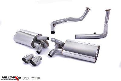 SSXPO118, Porsche Cayman S 3.4 987 Gen2 2009-2013 Milltek, Cat-back system, Non-resonated (louder) Twin 90mm Special, 2,25 inch, 57,15mm
