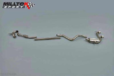 SSXRN404, Renault Megane Renaultsport 225 2.0T 2004-2009 Milltek, Turbo-back system excluding Hi-Flow Sports Cat, For track use only. Dual GT80-LITE, 2,76 inch, 70mm