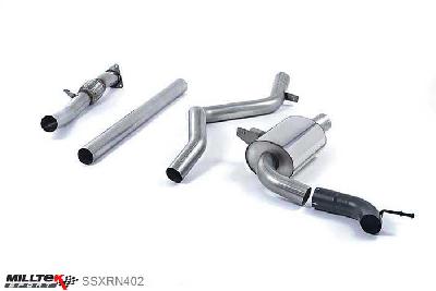 SSXRN402, Renault Megane Renaultsport 250 and 265 (including Cup) 2010- Milltek, Cat-back system, Non-resonated (louder). Uses OE Trim , 3 inch, 76,2mm