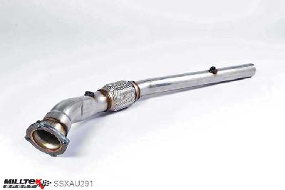 SSXAU291, Skoda Octavia RS 1.8T 180 and 1.8T 150 1998-2006 Milltek, Large-bore Downpipe and De-cat, Must be fitted with the Milltek Sport cat-back system and requires a Stage 2 ECU remap , 3 inch, 76,2mm