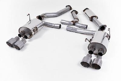 SSXSB026, Subaru Impreza STi 2.5i Turbo Saloon / Sedan 2011-2014 Milltek, Cat-back system, Titanium Tips Quad Titanium GT100, 3 inch, 76,2mm