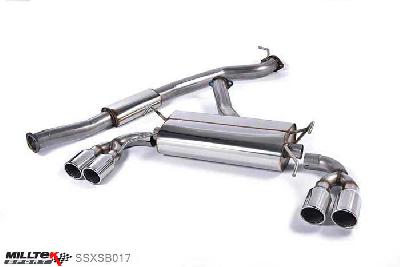 SSXSB017, Subaru Impreza WRX STi Type UK (2.5 Turbo) 2008-2011 Milltek, Cat-back system,  Twin 90mm Jet, 3 inch, 76,2mm