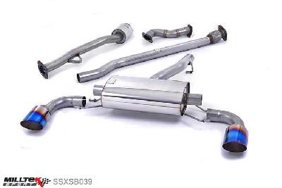SSXSB039, Toyota GT86 2.0 litre 2012- Milltek, Primary Cat-back system, " Non-resonated (louder). ""Burnt"" Titanium Tips" Dual GT115 Burnt Titanium, 2,5 inch, 63,5mm