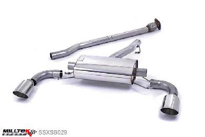 SSXSB029, Toyota GT86 2.0 litre 2012- Milltek, Secondary Cat-back system, Non-resonated (louder) Dual GT115, 2,5 inch, 63,5mm