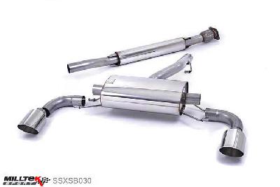 SSXSB030, Toyota GT86 2.0 litre 2012- Milltek, Secondary Cat-back system, Resonated (quieter) Dual GT115, 2,5 inch, 63,5mm