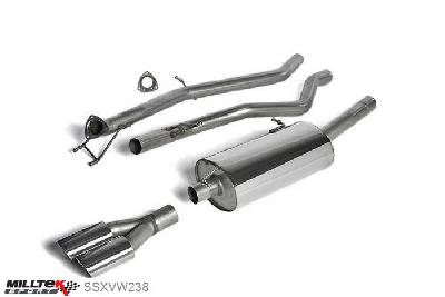 SSXVW238, VW Amarok 2.0 BiTDI 163 and 180PS 2010- Milltek, Cat-back system, Twin oval outlet (rear exit) Twin 100 x 80mm Special Oval, 2,76 inch, 70mm