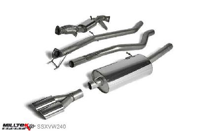 SSXVW240, VW Amarok 2.0 BiTDI 163 and 180PS 2010- Milltek, Turbo-back system with DPF-Delete, Requires custom ECU software. Twin oval outlet (rear exit) Twin 100 x 80mm Special Oval, 2,76 inch, 70mm