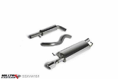 SSXVW151, VW Golf Mk4 337 Anniversary 180bhp 2002-2004 Milltek, Cat-back system, Resonated (quieter) Single 100mm GT100, 2,5 inch, 63,5mm