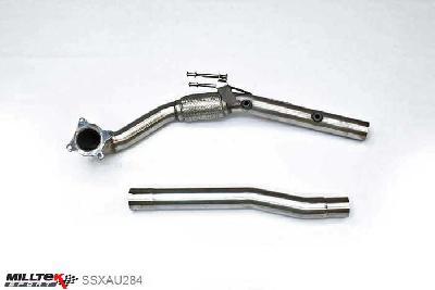 SSXAU284, VW Golf Mk5 GTi 2.0T FSI 2004-2009 Milltek, Large-bore Downpipe and De-cat, Must be fitted with the Milltek Sport 2.75-inch cat-back systems and requires a Stage 2 ECU remap , 3 inch, 76,2mm
