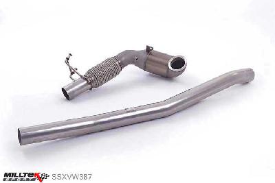 SSXVW387, VW Golf MK7 R Estate / Variant 2.0 TSI 300PS 2015- Milltek, Cast Downpipe with Race Cat, 200 Cell Race Cat - Must be fitted with Milltek Sport cat-back system and requires a Stage 2 ECU remap , 3 inch, 76,2mm