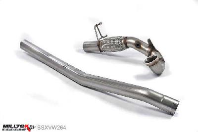 SSXVW264, VW Golf MK7 R Estate / Variant 2.0 TSI 300PS 2015- Milltek, Large-bore Downpipe and De-cat, Must be fitted with a Milltek Sport cat-back system , 3 inch, 76,2mm
