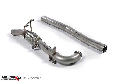 SSXVW267, VW Passat B6 2.0 TFSI Saloon and Estate / Station Wagon 2005-2010 Milltek, Cat-back system,  Twin 80mm GT80 Polished, 2,75 inch, 69,85mm