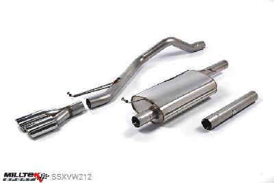SSXVW212, VW Transporter \ Caravelle T6 LWB 180PS 2.0-Litre BiTDI 2WD and 4MOTION 2015- Milltek, Particulate Filter-back system, Resonated (quieter). Twin oval outlet Twin 100 x 80mm Special Oval, 2,75 inch, 69,85mm