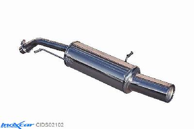 IX CIDS02102, Citroen DS3 1.6 TURBO RACING (207PK) 2011- Diameter 55mm, Inoxcar Rear silencer 1X102mm Stainless steel, With E.E.C. homologation