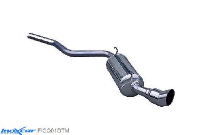 IX FICQ01DTM, Fiat Cinquecento (170) 0.9 (40PK) / 1.1 SPORTING (54PK) 1994-, Inoxcar Rear silencer 1XDTM Stainless steel, With E.E.C. homologation
