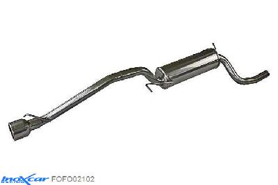 IX FOFO02102, Ford Focus I (DAW) 1.8 16V (115PK) 1999-2004 Diameter 50mm, Inoxcar Rear silencer 1X102mm Stainless steel, With E.E.C. homologation