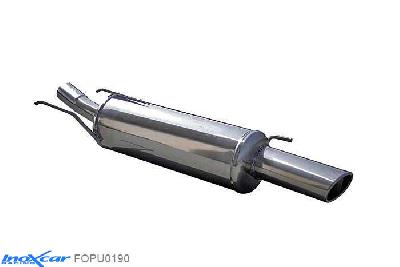 IX FOPU0190, Ford Puma (ECT) 1.4 (90PK) 1998-2000 Diameter 45mm, Inoxcar Rear silencer 1X90X70mm Stainless steel, With E.E.C. homologation