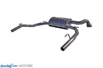 IX HOCI0250, Honda Civic VII (EP/EU/EM/EM2) TYPE-R 2.0 (201PK) 2006-, Inoxcar Rear silencer diam.50 Stainless steel, Without E.E.C. homologation